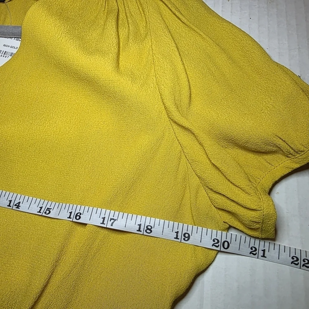 J. Crew Short Sleeve Button Peplum Blouse M